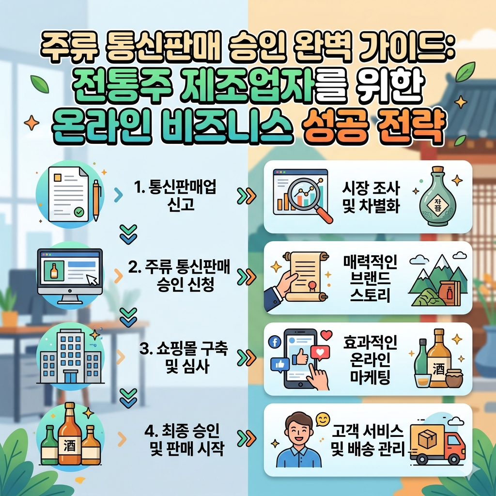 주류 통신판매 승인 완벽 가이드: 전통주 제조업자를 위한 온라인 비즈니스 성공 전략