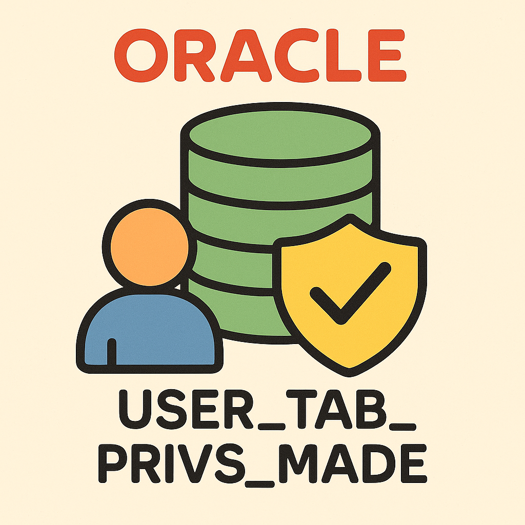 USER_TAB_PRIVS_MADE : 사용자가 부여한 오브젝트 권한 추적 가이드