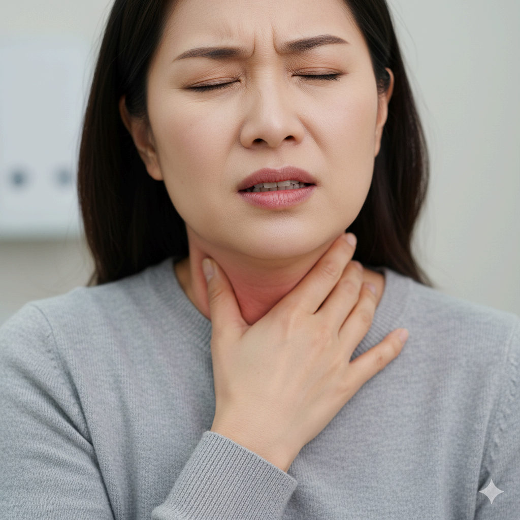 중장년층 편도염, 단순 목 통증이 아닌 합병증 위험 신호