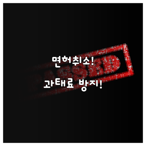 운전면허 갱신 기간 놓치면 큰일 1종..