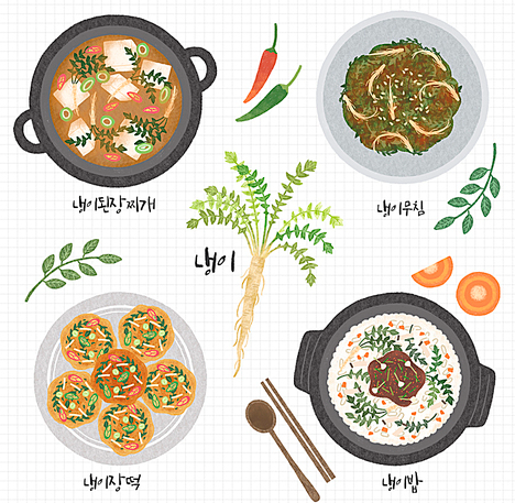 3월에 먹으면 좋은 제철 음식(봄철 음식) - 냉이편 (효능, 냉이가 들어가는 음식)