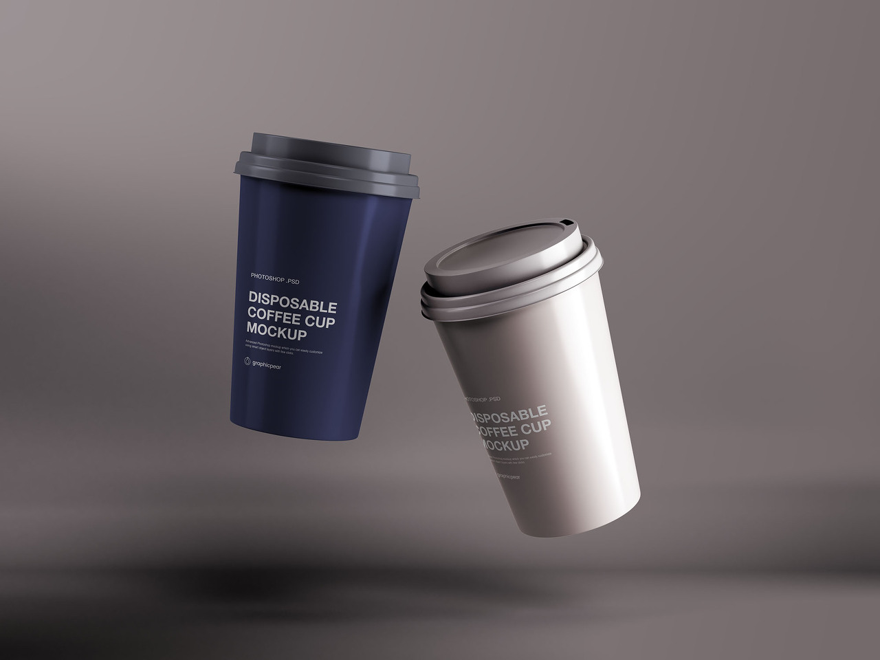 Disposable Coffee Cup Mockup(일회용 커피컵 목업)