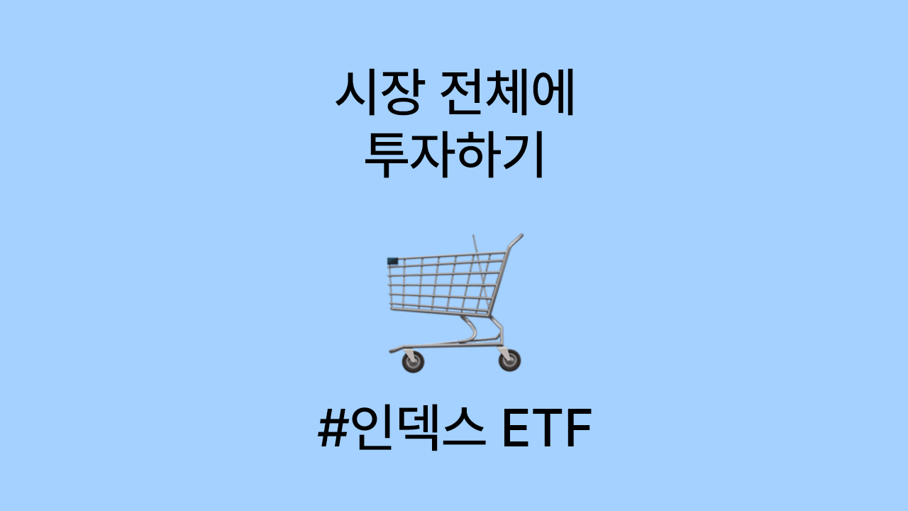시장 전체에 투자하는, 인덱스 ETF