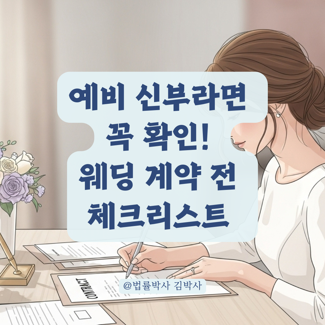 예비 신부 울리는 웨딩 계약 분쟁, 사전에 무조건 확인해야 할 체크포인트 정리.