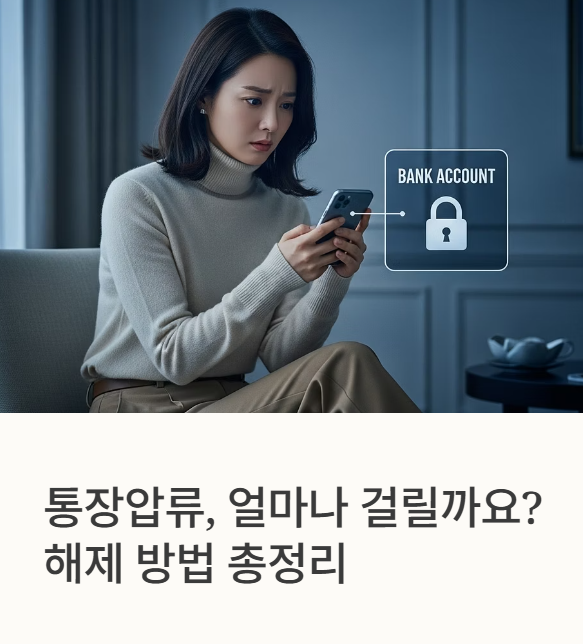 통장압류 풀리는 기간