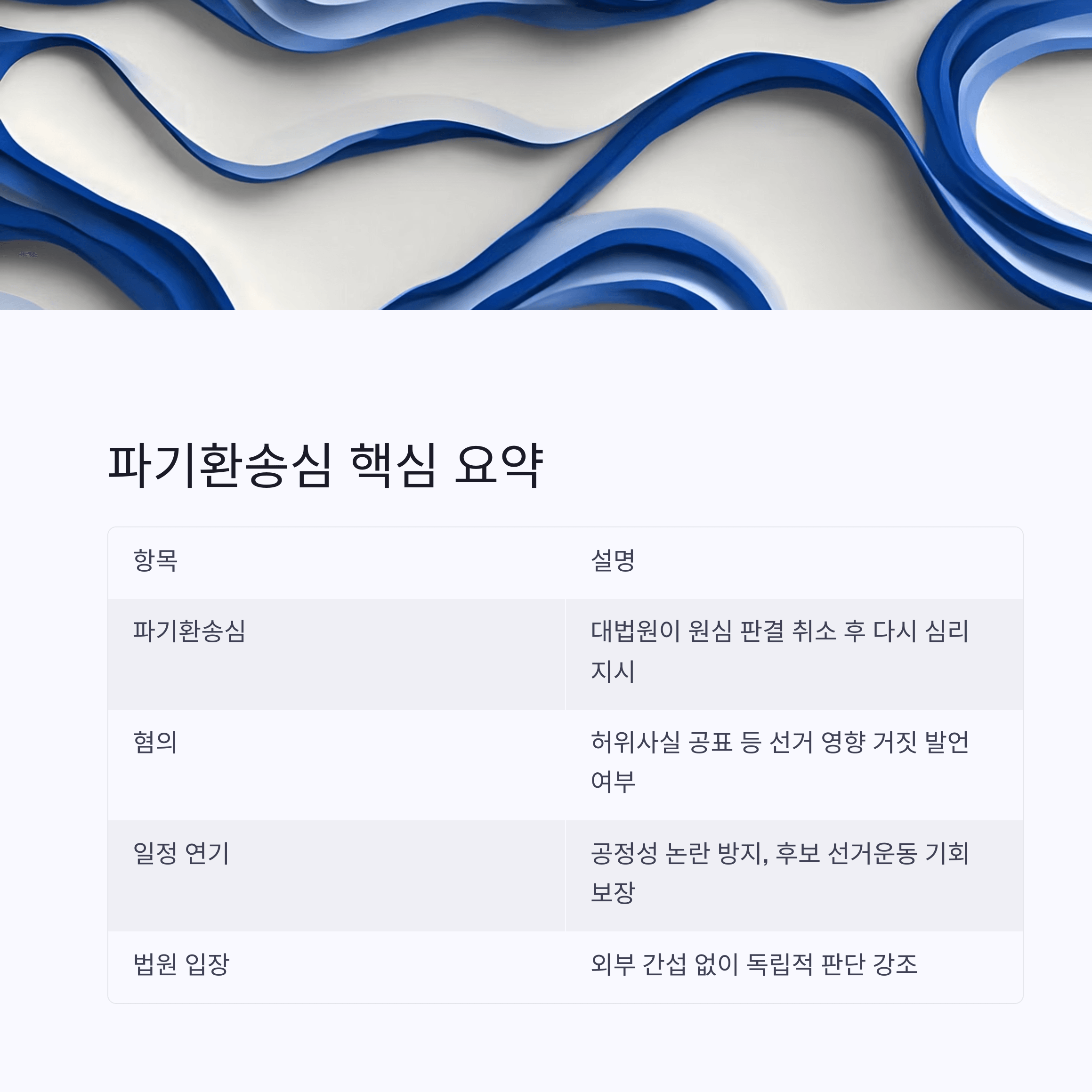 파기환송심 핵심 요약