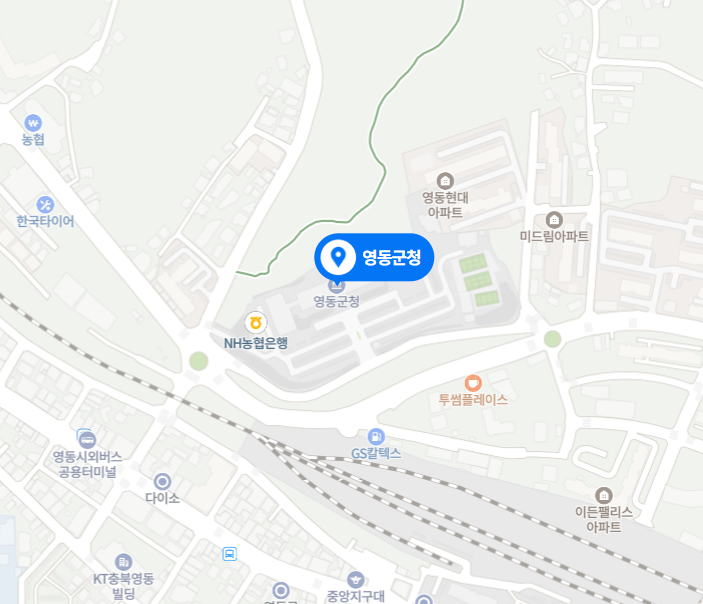 영동군 차량등록사업소 위치 및 전화번호