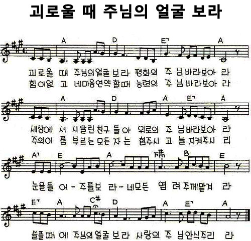 괴로울 때 주님의 얼굴 보라