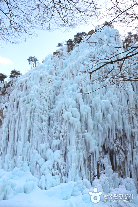 얼음골 얼음폭포 옆장면