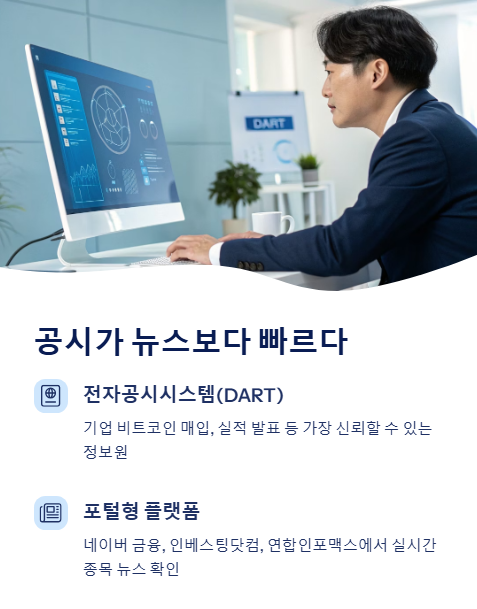 공시가 뉴스보다 빠르다