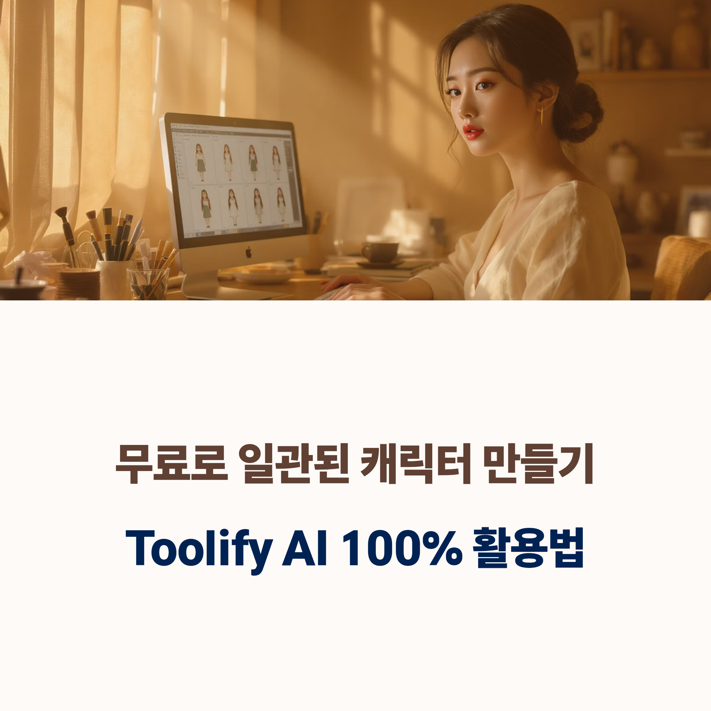 Toolify AI로 무료 캐릭터 자동 생성! 일관된 스타일로 웹툰·썸네일·굿즈까지 활용 가능한 꿀팁 전격 공개. 실전 예시로 바로 적용해보세요.