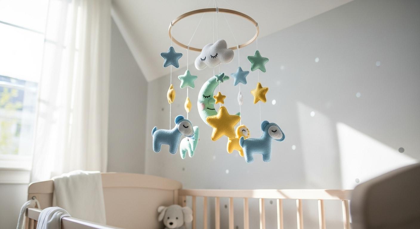 아기방 천장 모빌