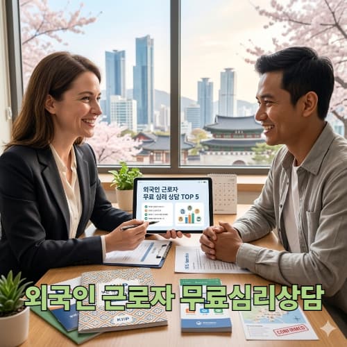 외국인 근로자 무료 심리 상담 TOP 5: 향수병, 스트레스 해소 완벽 지원