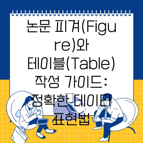 논문 피겨(Figure)와 테이블(Table) 작성 가이드: 정확한 데이터 표현법