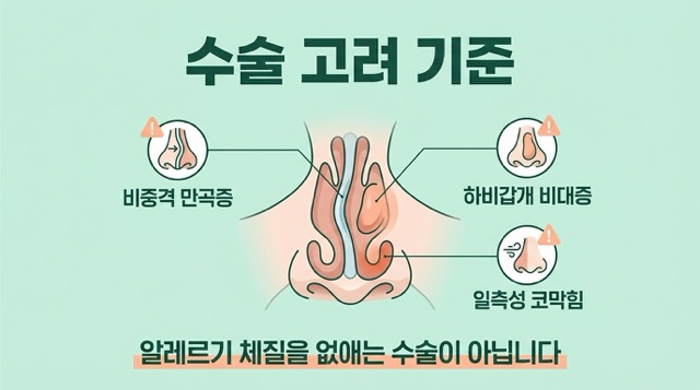 비염 면역치료 알레르기 검사 병원 치료 기준