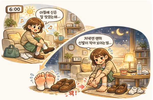 몸이 잘 붓는 체질은 타고나는 걸까?