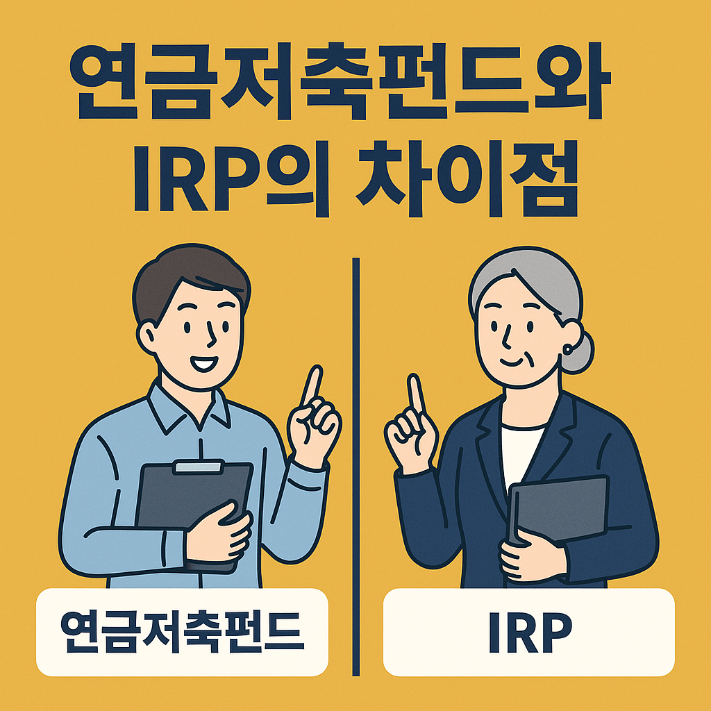 연금저축펀드와 IRP 차이점