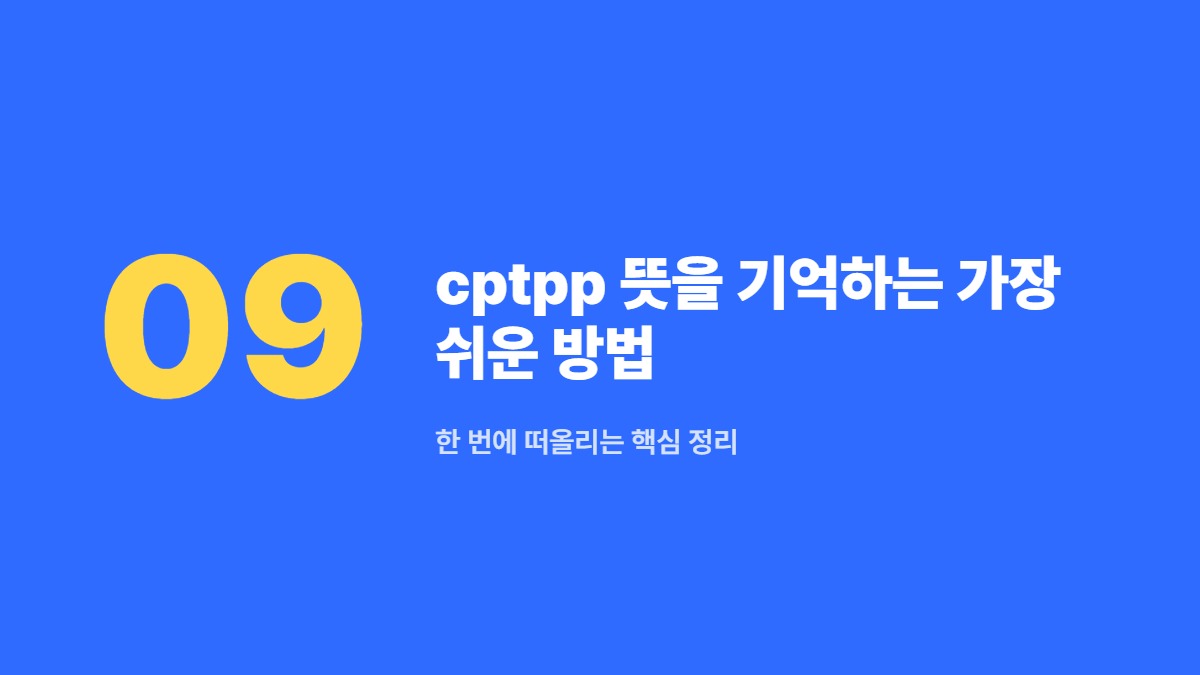 cptpp 뜻을 기억하는 가장 쉬운 방법 &mdash; 한 번에 떠올리는 핵심 정리