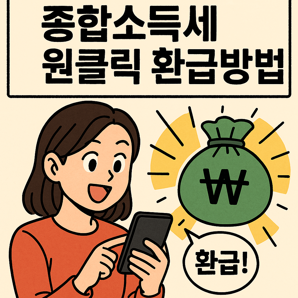 종합소득세 환급 원클릭 신청 종소세 환급금 신청하기