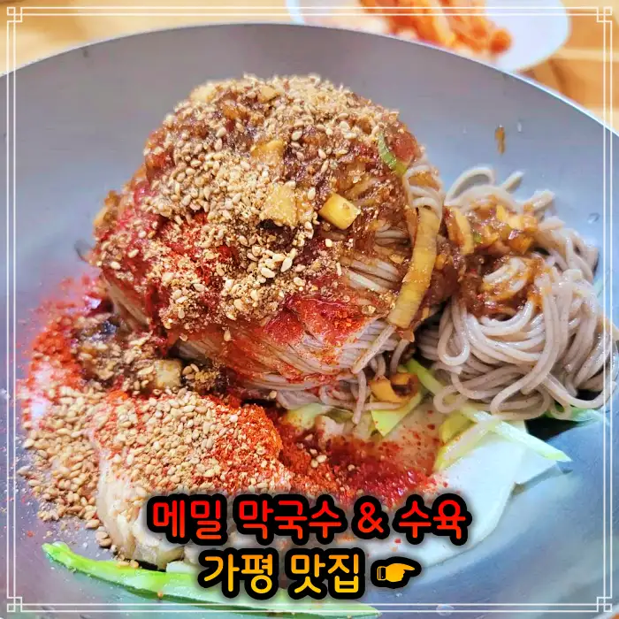 경기 가평 맛집 수도권 최고의 막국수