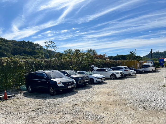 글램핑장 주차 공간