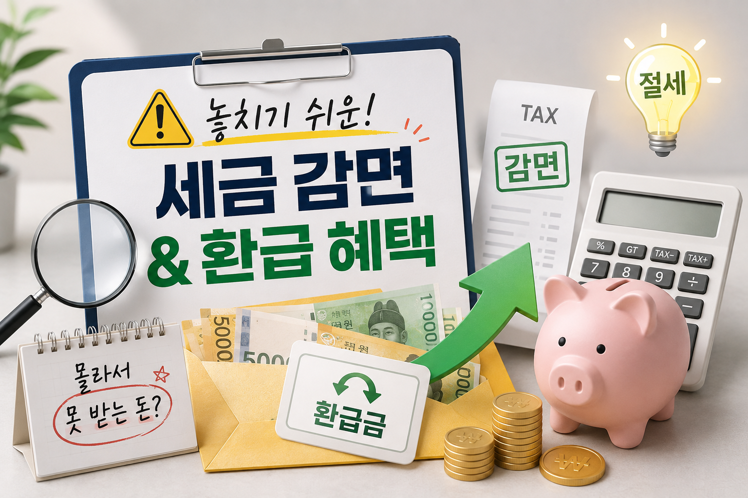 놓치기 쉬운 세금 감면과 환급 혜택 총정리 (2026년 최신)