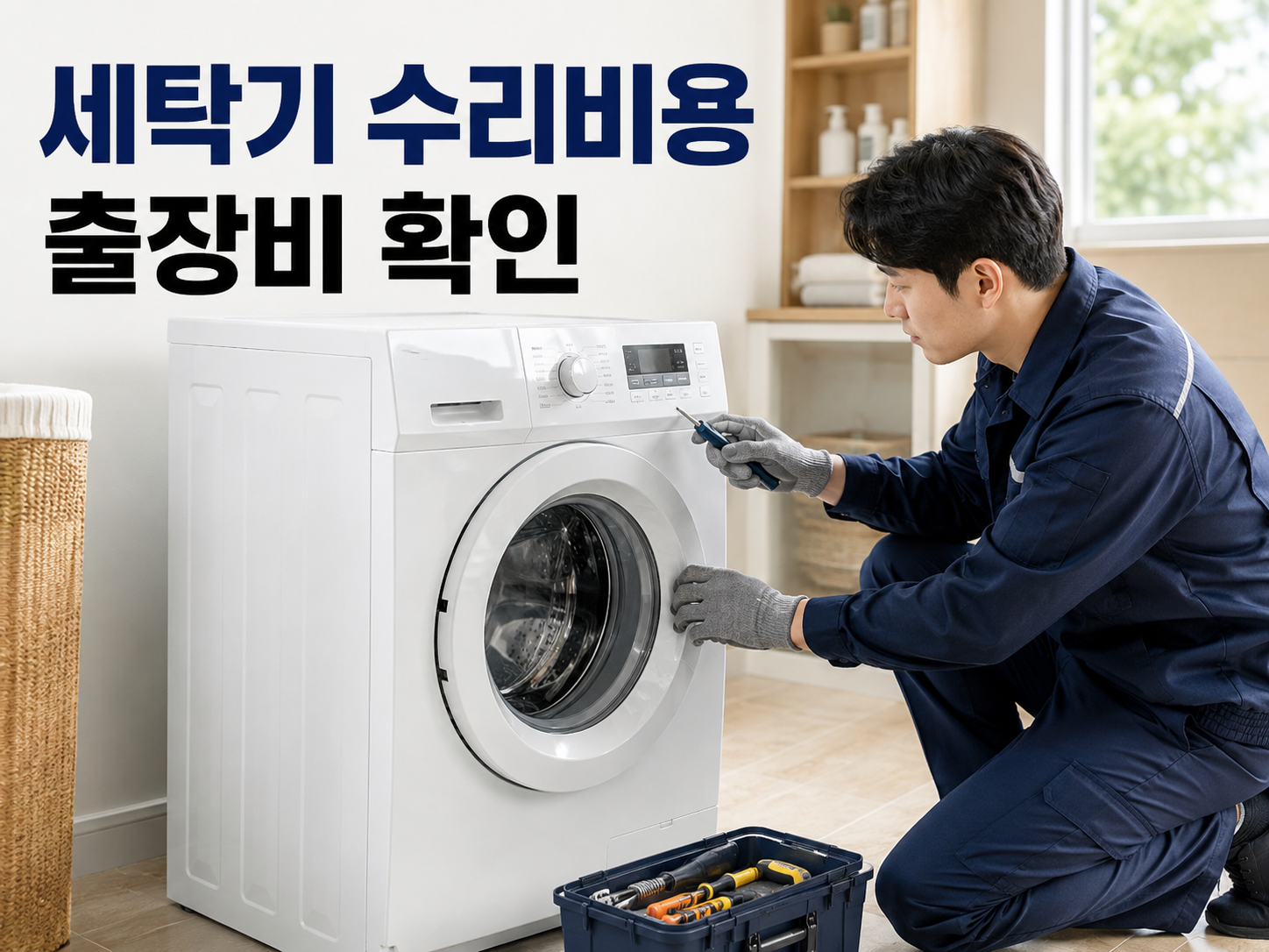 세탁기 수리비용과 출장비 안내
