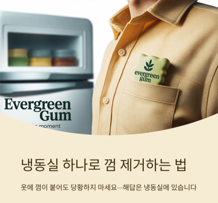 냉동실 하나로 옷에 붙은 껌 제거하는 법