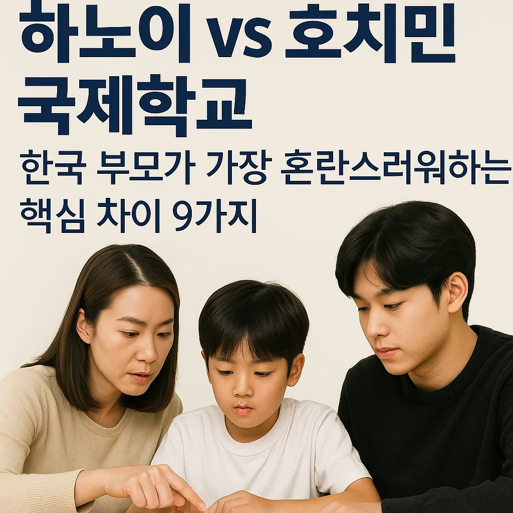 하노이 vs 호치민 국제학교 – 한국 부모가 가장 많이 헷갈리는 핵심 차이 정리