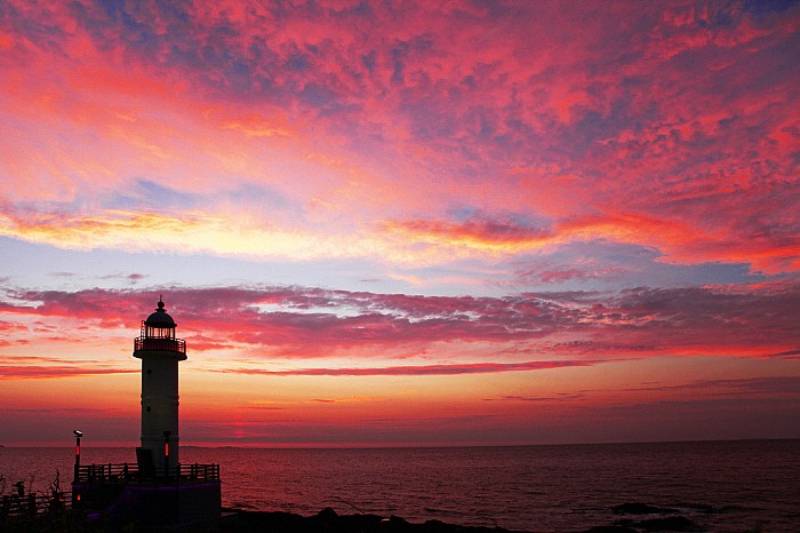 백수해안도로 일몰