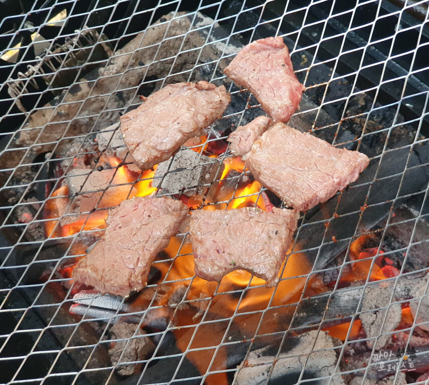 제부도 글램핑 숯불