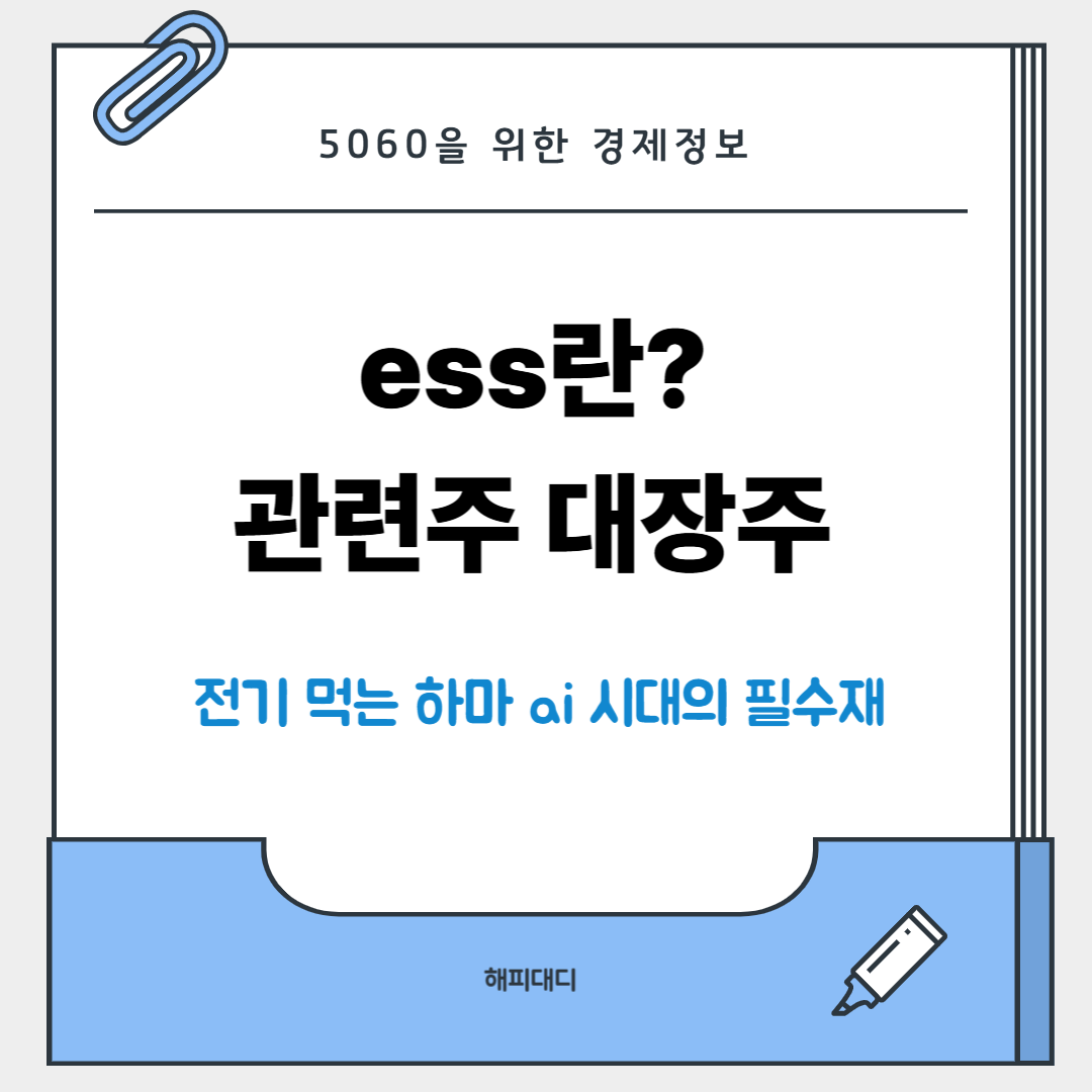 ess란 관련주 대장주