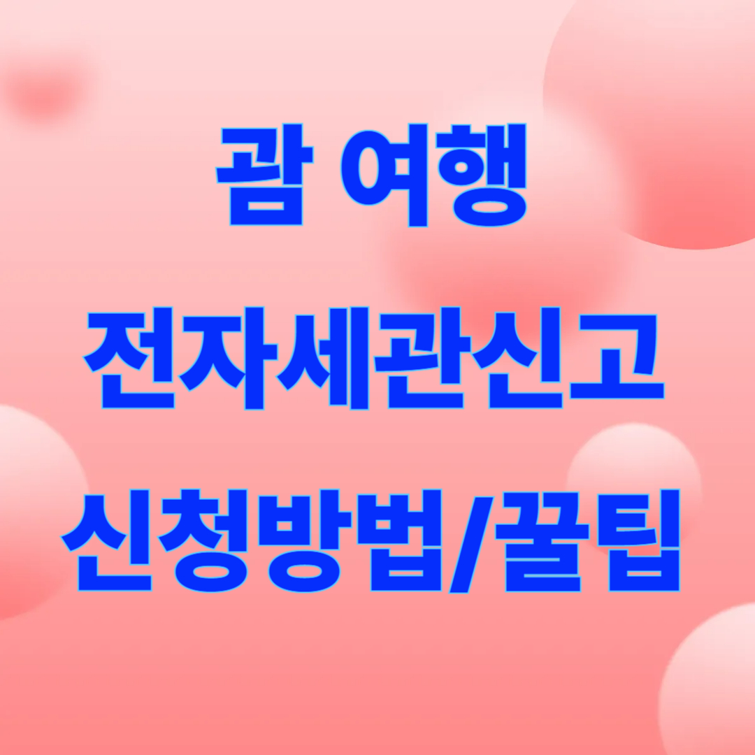 전자세관신고