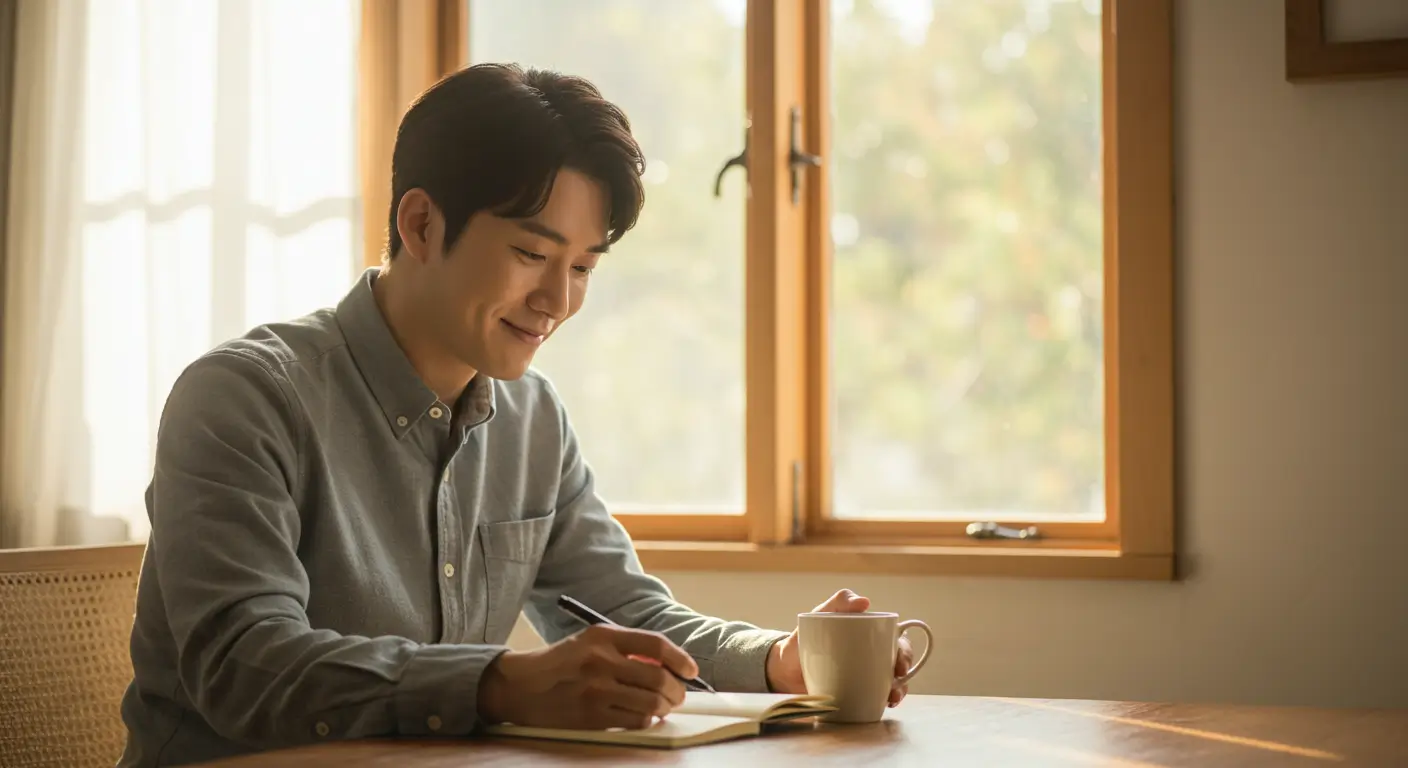 근로자채무통합 성공 후 재정적 안정을 찾고 만족스러워하는 모습