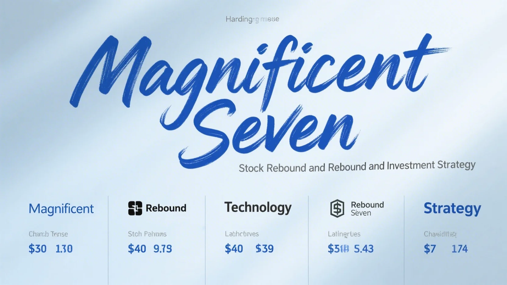 매그니피센트 세븐 기술주의 반등과 투자 전략