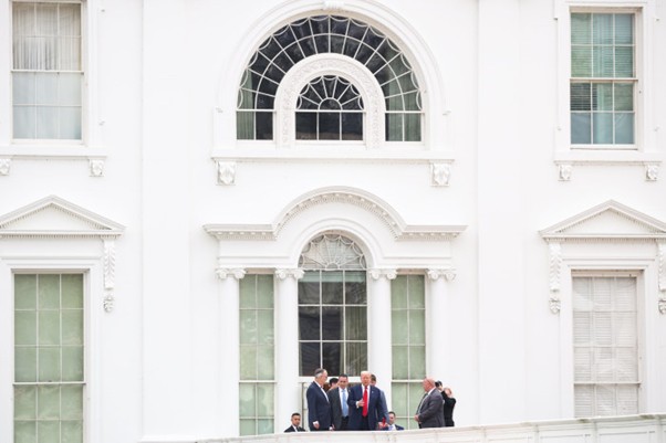 President Trump at the White House this week. Photo: Samuel Corum/CNP/ZUMA Press