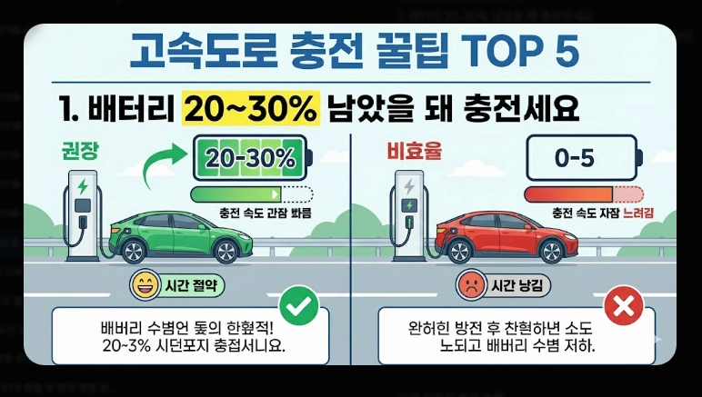 고속도로 휴게소 전기차 충전소 위치 총정리 (2026 최신)
