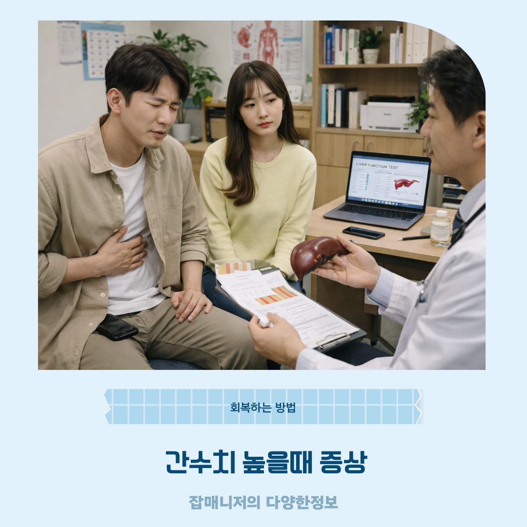 간수치 높을때 증상｜회복하는 방법 정리