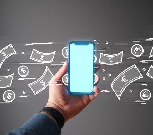 핸드폰과-돈-사진