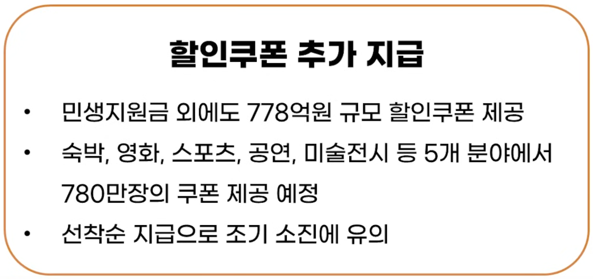 민생회복 할인쿠폰