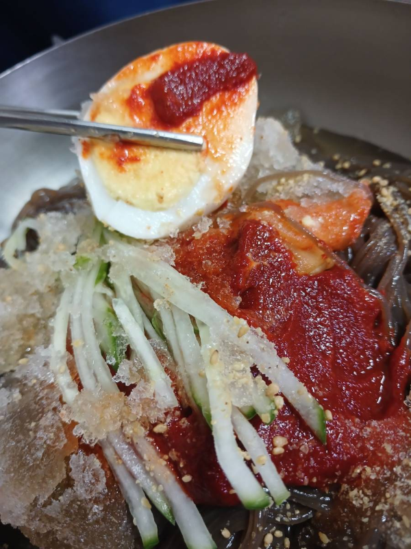 사철냉면 비냉