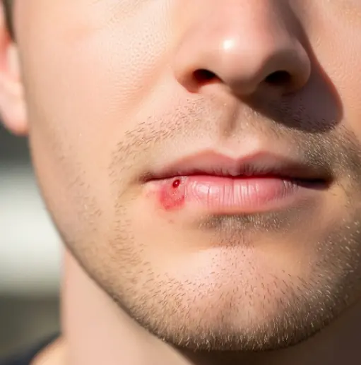 입술 아래 물집 치료병원