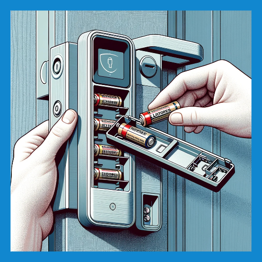 도어락 건전지 방전