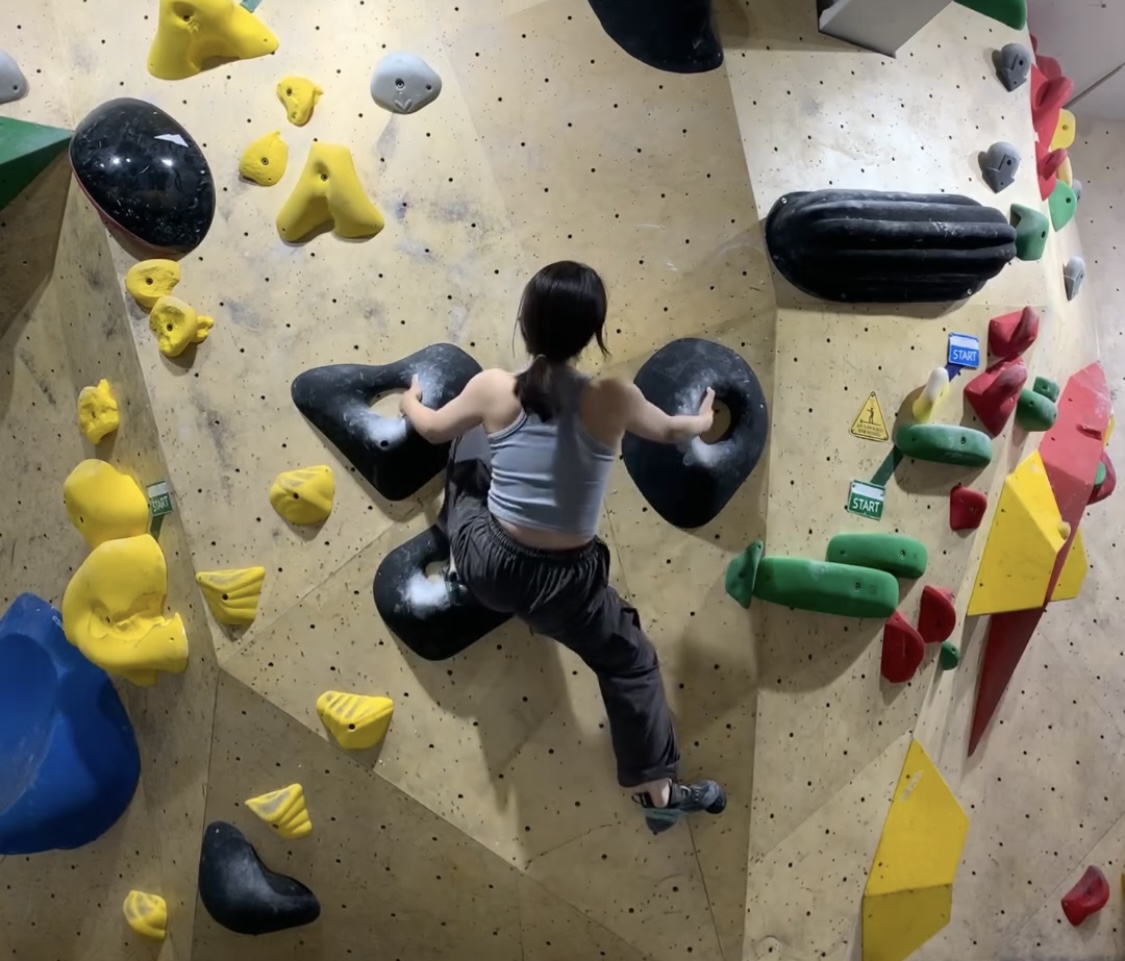 클라이밍 하는 사람