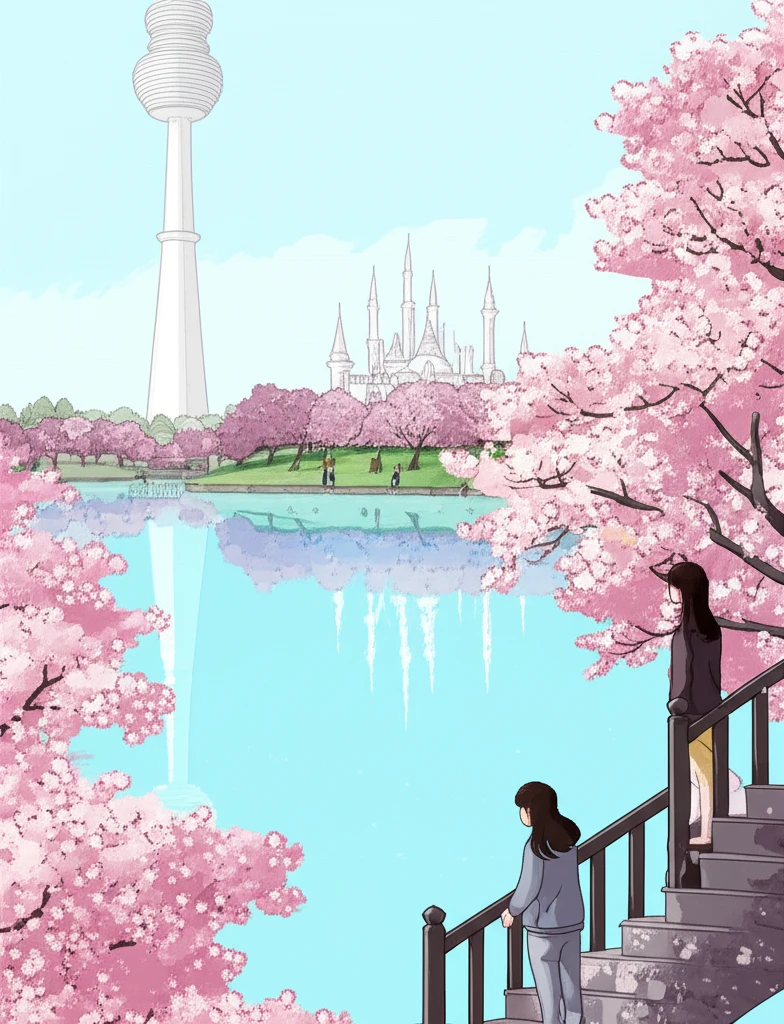 석촌호수 벚꽃 개화 시기 예측과 롯데..