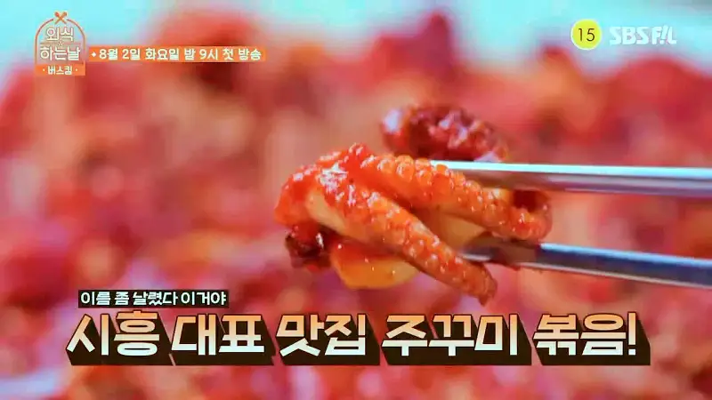소문의맛집 외식하는날 버스킹 영탁 추천 고르곤졸라 피자 같이 먹는 불향 가득 쭈꾸미볶음 유명한 쭈꾸미집 시흥 물왕저수지 맛있는 쭈꾸미 맛집 위치 메뉴 가격 정보