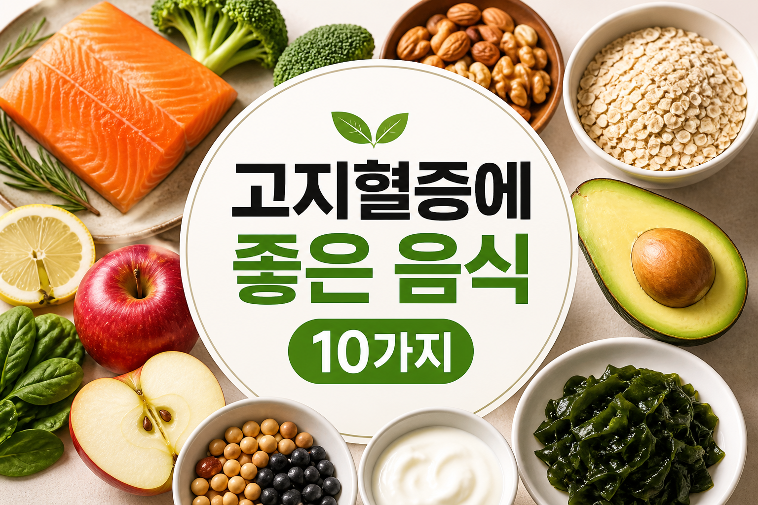 고지혈증에 좋은 음식 10가지