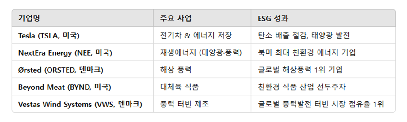 글로벌 ESG 투자 – 해외 친환경 & 지속 가능 기업에 투자하는 법