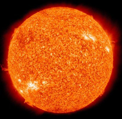 태양계의 항성 태양의 사진입니다.