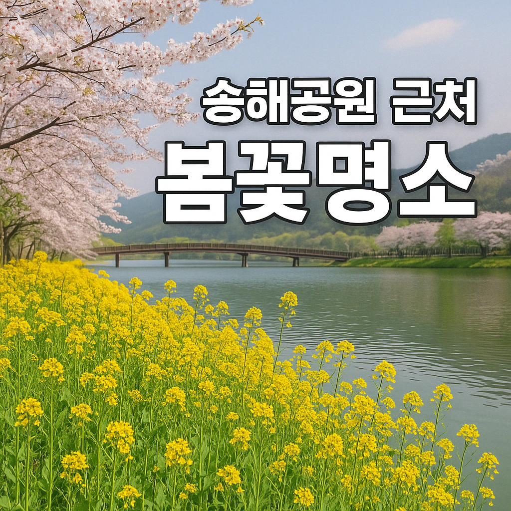 봄꽃명소 포스터